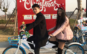 哈罗单车携手南京陌上花渡,骑共享单车,送温暖!