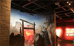 灯光改造后的“八办”纪念馆“旧貌换新颜”